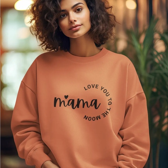 Obsessed! Show off your love Love You to The Moon Sweatshirt cotton blend - Picture 2 of 2